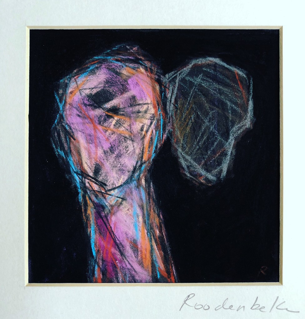 Roodenbeke est l'artiste de ma 1ère exposition, à la galerie de l'artothèque à Gondrin. "1ère" avait rassemblé des séries d'autoportraits en pastel ou peinture et autres reprises de grands maitres...